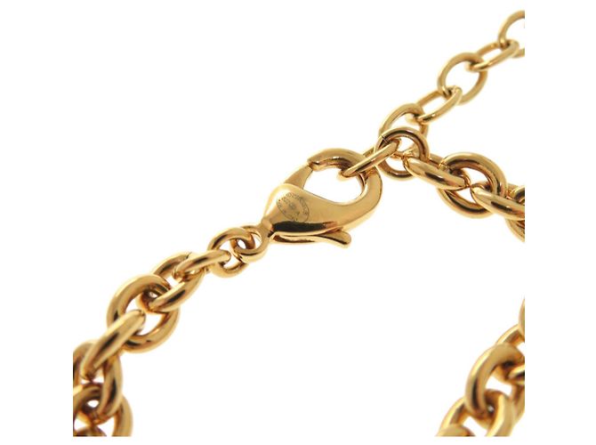 Collana in metallo con perle finte dorate e leone Coco Mark di Chanel D'oro - vista 8