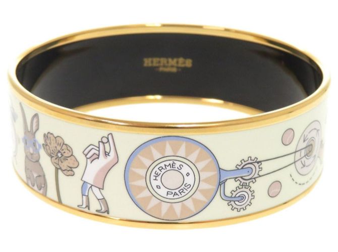 Bracciale in metallo multicolore Hermès - vista 3