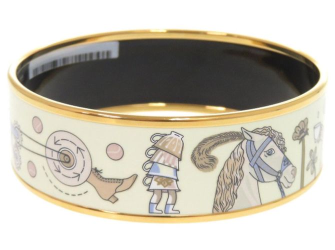 Bracciale in metallo multicolore Hermès - vista 4