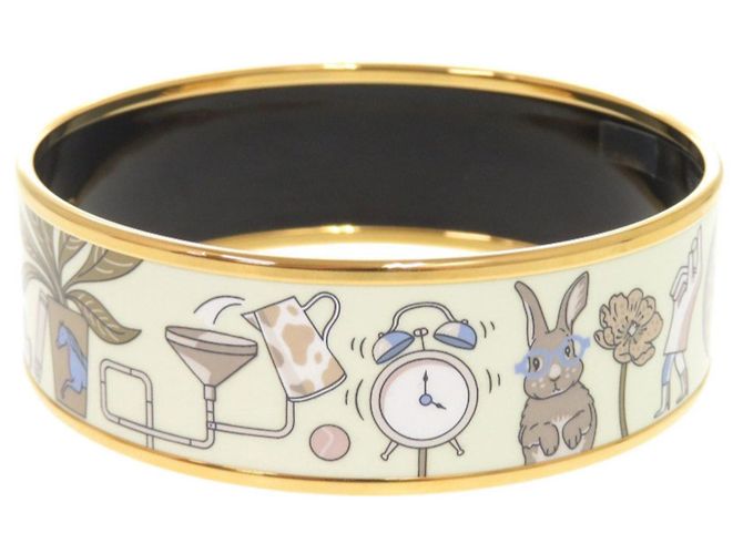 Bracciale in metallo multicolore Hermès - vista 5