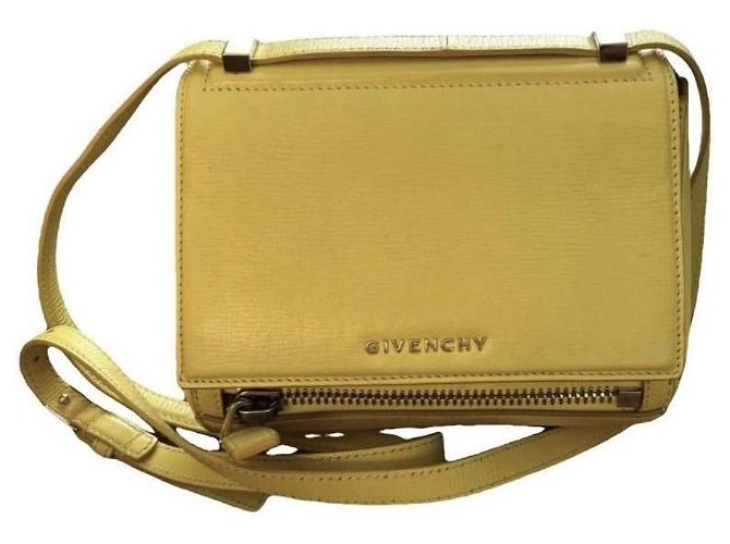 Borsa a tracolla Pandora Mini in pelle gialla di Givenchy Giallo - vista 10