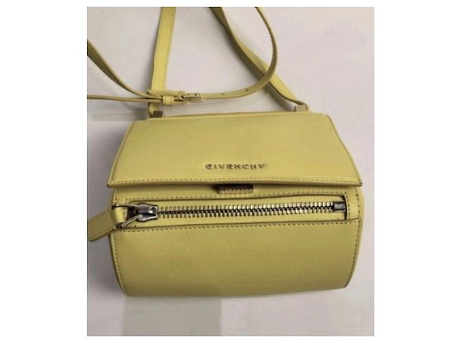 Borsa a tracolla Pandora Mini in pelle gialla di Givenchy Giallo - vista 11