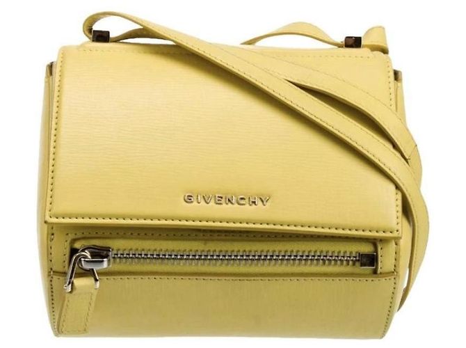 Borsa a tracolla Pandora Mini in pelle gialla di Givenchy Giallo - vista 7