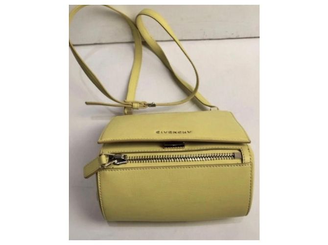 Borsa a tracolla Pandora Mini in pelle gialla di Givenchy Giallo - vista 8