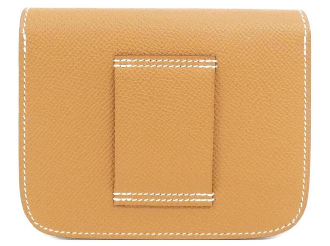 Hermès Billetera Slim Constance Hermes Dorado - vista 2