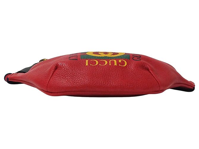 Marsupio in pelle rossa Gucci Rosso - vista 3