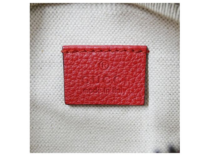 Marsupio in pelle rossa Gucci Rosso - vista 6