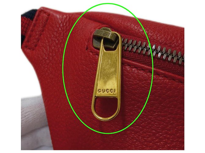 Marsupio in pelle rossa Gucci Rosso - vista 8