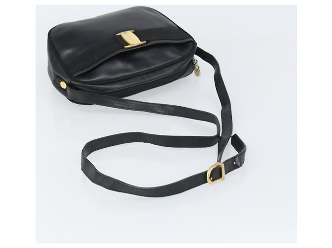 Salvatore Ferragamo Vara Bow camera Leather Nero - vista 7