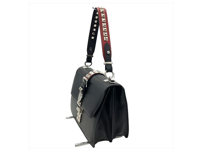 PRADA Nieten Schultertasche Schwarz - Ansicht 3