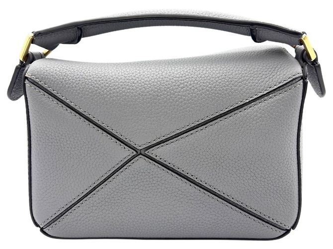 Borsa a Spalla Mini Loewe Puzzle Edge Marrone - vista 3