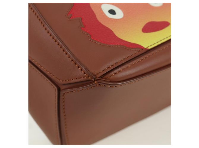 LOEWE Piccolo Puzzle Studio Ghibli Il Castello Errante di Howl Calcifer Auth 173304SM Marrone D'oro - vista 16