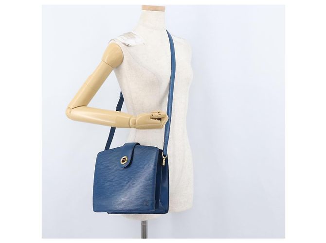 LOUIS VUITTON Epi Capuchin Shoulder Bag Blue M52345 LV Auth bs33618 - view 26