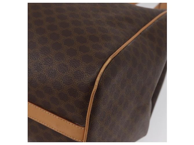 Céline Borsa tote in tela Macadam CELINE in pelle PVC marrone oro Auth mr2036 D'oro - vista 15