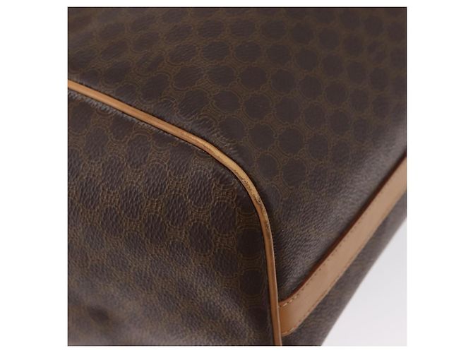Céline Borsa tote in tela Macadam CELINE in pelle PVC marrone oro Auth mr2036 D'oro - vista 16