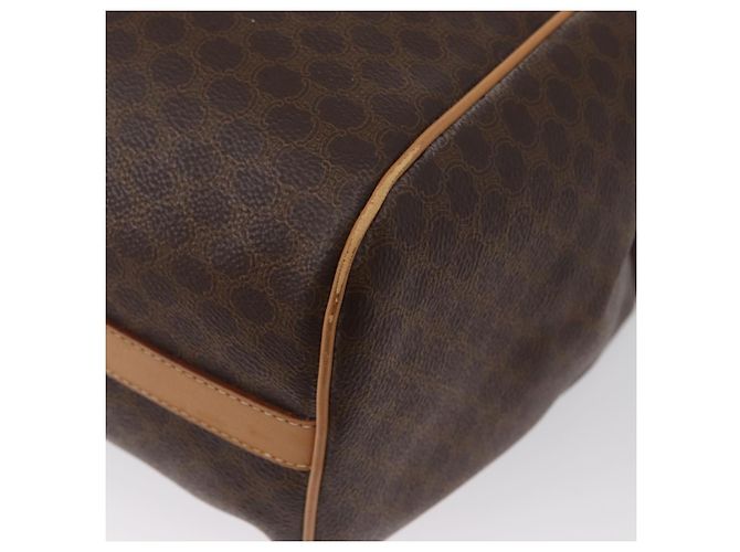 Céline Borsa tote in tela Macadam CELINE in pelle PVC marrone oro Auth mr2036 D'oro - vista 17