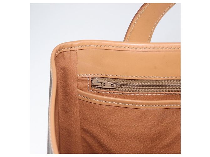 Céline Borsa tote in tela Macadam CELINE in pelle PVC marrone oro Auth mr2036 D'oro - vista 21