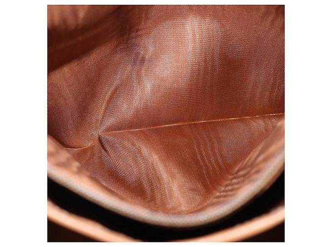 Céline Borsa tote in tela Macadam CELINE in pelle PVC marrone oro Auth mr2036 D'oro - vista 22