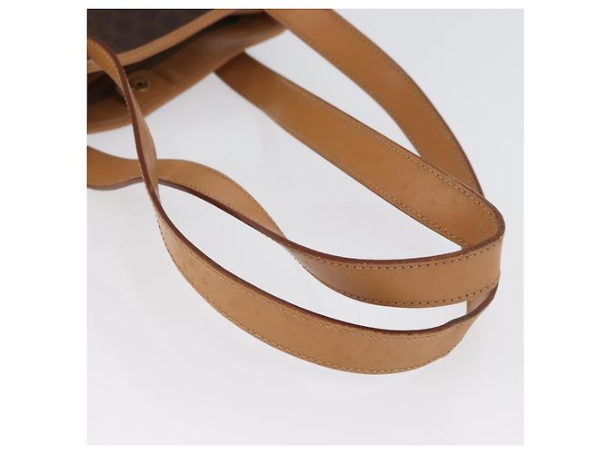 Céline Borsa tote in tela Macadam CELINE in pelle PVC marrone oro Auth mr2036 D'oro - vista 7