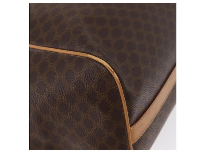 Céline Borsa tote in tela Macadam CELINE in pelle PVC marrone oro Auth mr2036 D'oro - vista 8