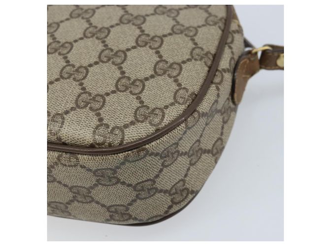 GUCCI GG Supreme Web Sherry Line Clutch Bag PVC Beige Oro 89 01 034 Auth LNZ056 - vista 15