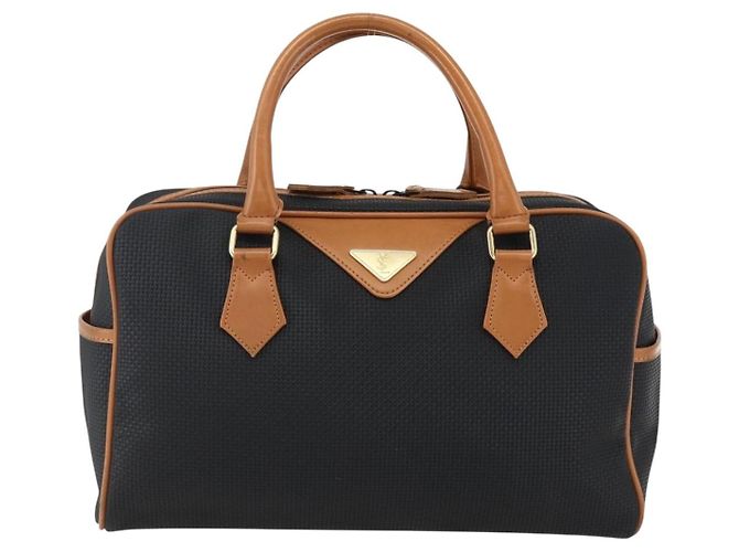 SAINT LAURENT Borsa a Mano PVC Nero Oro Auth fm5207 D'oro - vista 13