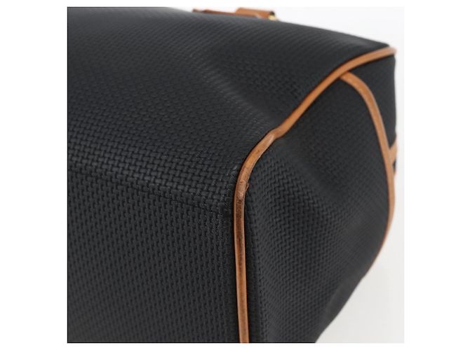 SAINT LAURENT Borsa a Mano PVC Nero Oro Auth fm5207 D'oro - vista 15