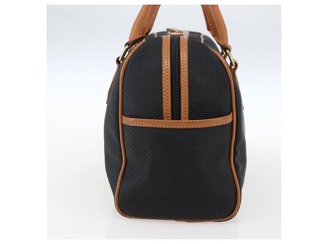SAINT LAURENT Borsa a Mano PVC Nero Oro Auth fm5207 D'oro - vista 4