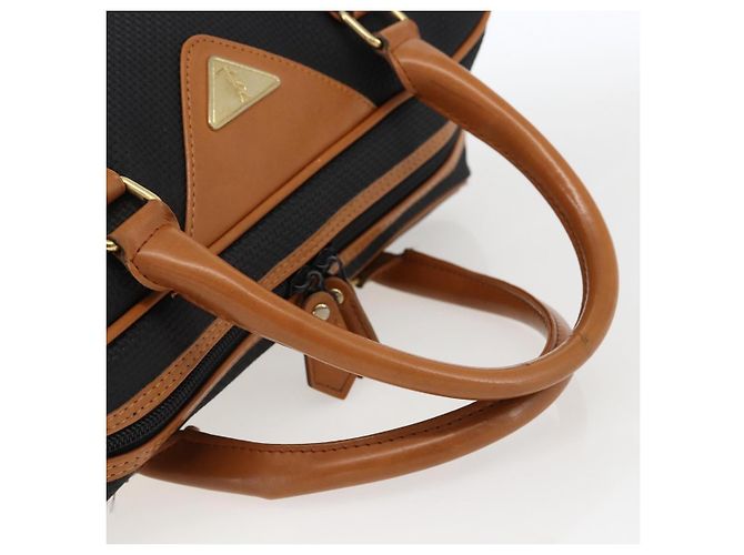 SAINT LAURENT Borsa a Mano PVC Nero Oro Auth fm5207 D'oro - vista 7