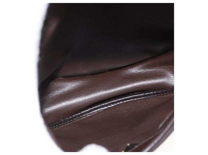 Borsa a Spalla Christian Dior in Pelle Marrone Oro Auth BA11045 D'oro - vista 12