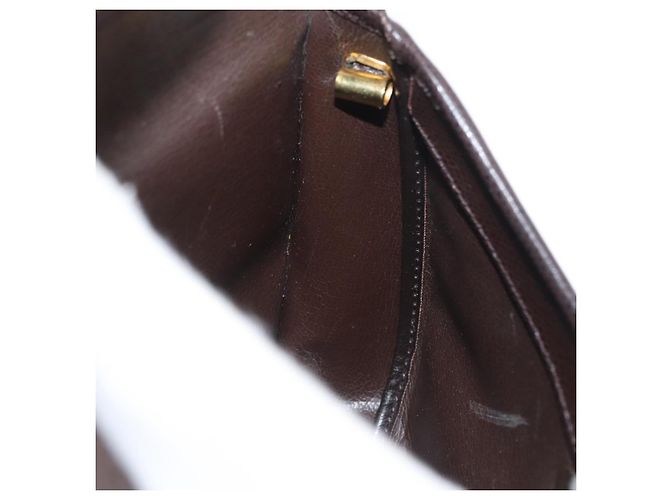 Borsa a Spalla Christian Dior in Pelle Marrone Oro Auth BA11045 D'oro - vista 18