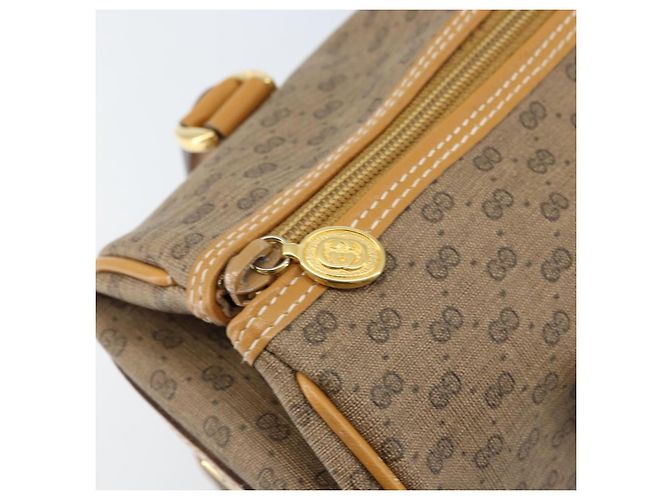 Gucci Bolso Boston Mini Micro GG Supreme en PVC Beige Dorado 000 39 0158 Auth ki6510 - view 10