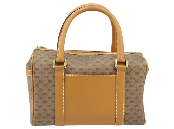 Gucci Bolso Boston Mini Micro GG Supreme en PVC Beige Dorado 000 39 0158 Auth ki6510 - view 13