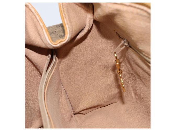 Gucci Bolso Boston Mini Micro GG Supreme en PVC Beige Dorado 000 39 0158 Auth ki6510 - view 19