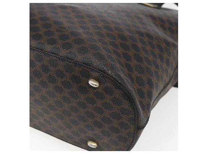 Céline Borsa tote in tela Macadam CELINE in pelle PVC nera e oro Auth mr2013 Nero D'oro - vista 16