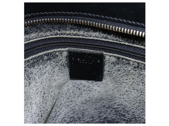 Céline Borsa tote in tela Macadam CELINE in pelle PVC nera e oro Auth mr2013 Nero D'oro - vista 18