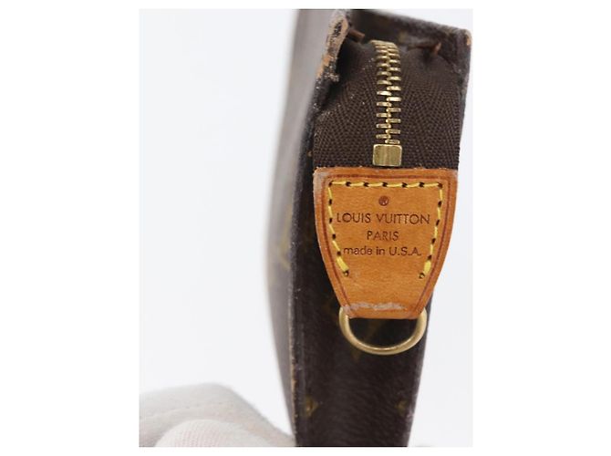 Bucket LOUIS VUITTON Monogramma Secchiello PM Pochette Accessorio LV Auth 172499 - vista 8
