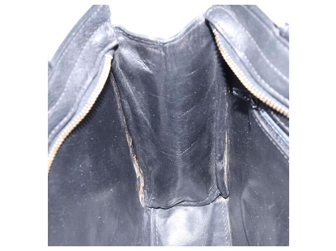 Borsa a Spalla Gianni Versace in Pelle Nera e Oro Auth BA10801 Nero D'oro - vista 20