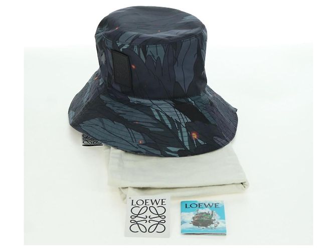 LOEWE - Studio Ghibli Cappello bucket Howl's Moving Castle in nylon Auth 166966SM Marrone - vista 12