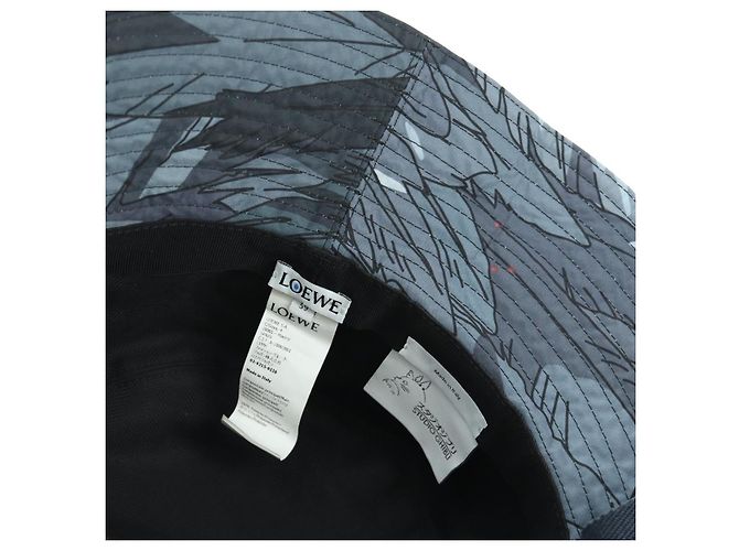 LOEWE - Studio Ghibli Cappello bucket Howl's Moving Castle in nylon Auth 166966SM Marrone - vista 15