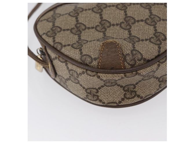Borsa Sherry Line GG Supreme Web di GUCCI in PVC beige e oro 89 02 066 Auth 172511 D'oro - vista 14