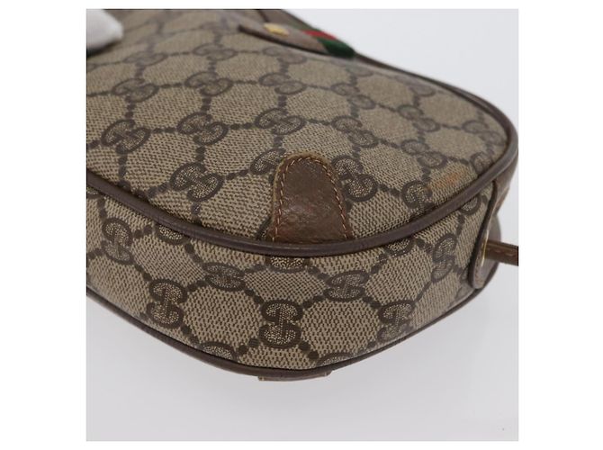 Borsa Sherry Line GG Supreme Web di GUCCI in PVC beige e oro 89 02 066 Auth 172511 D'oro - vista 15