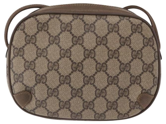 Borsa Sherry Line GG Supreme Web di GUCCI in PVC beige e oro 89 02 066 Auth 172511 D'oro - vista 2