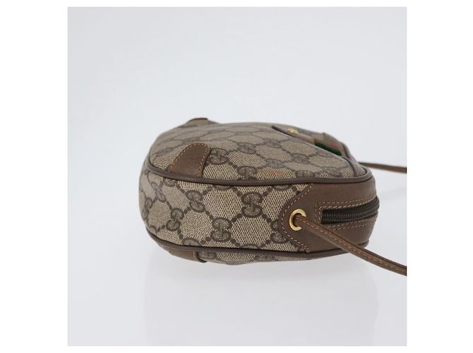 Borsa Sherry Line GG Supreme Web di GUCCI in PVC beige e oro 89 02 066 Auth 172511 D'oro - vista 3