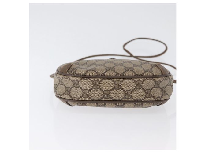 Borsa Sherry Line GG Supreme Web di GUCCI in PVC beige e oro 89 02 066 Auth 172511 D'oro - vista 6