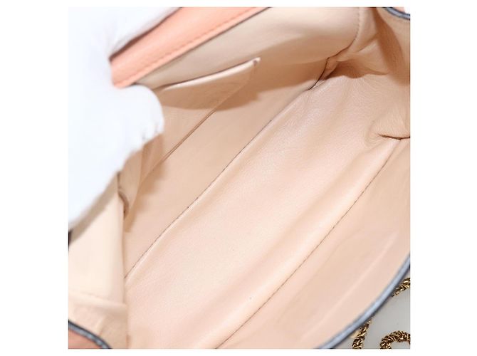 Chloé Chloe Chain Elsie Schultertasche aus Leder Rosa Gold Auth BA11036V - Ansicht 11