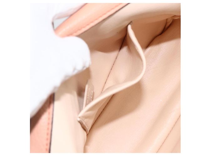 Chloé Chloe Chain Elsie Schultertasche aus Leder Rosa Gold Auth BA11036V - Ansicht 21