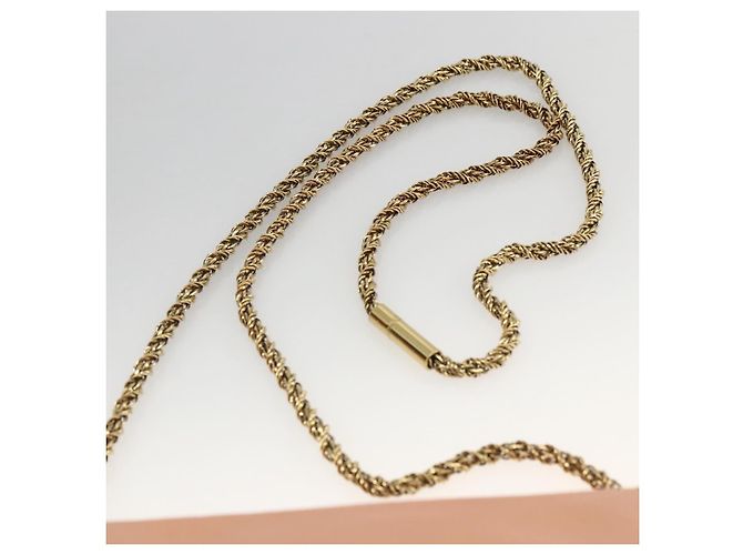 Chloé Chloe Chain Elsie Schultertasche aus Leder Rosa Gold Auth BA11036V - Ansicht 8