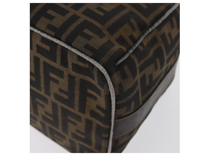 Borsa a mano in tela Zucca FENDI nera e marrone Auth bs33679 Nero - vista 17