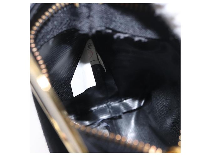 Pochette Circolare CÉLINE Canvas Nero Oro Auth LNZ123A D'oro - vista 19